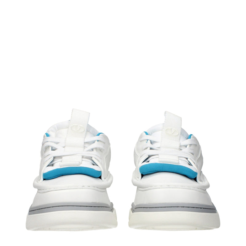 Valentino Garavani White Leather Low Top Sneakers for Men