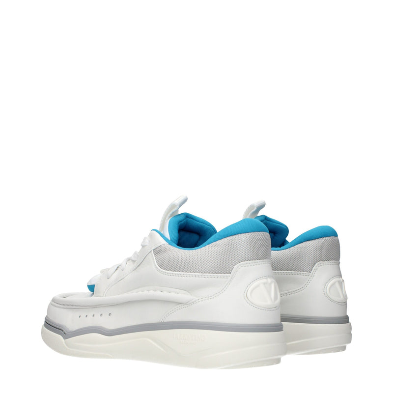 Valentino Garavani White Leather Low Top Sneakers for Men
