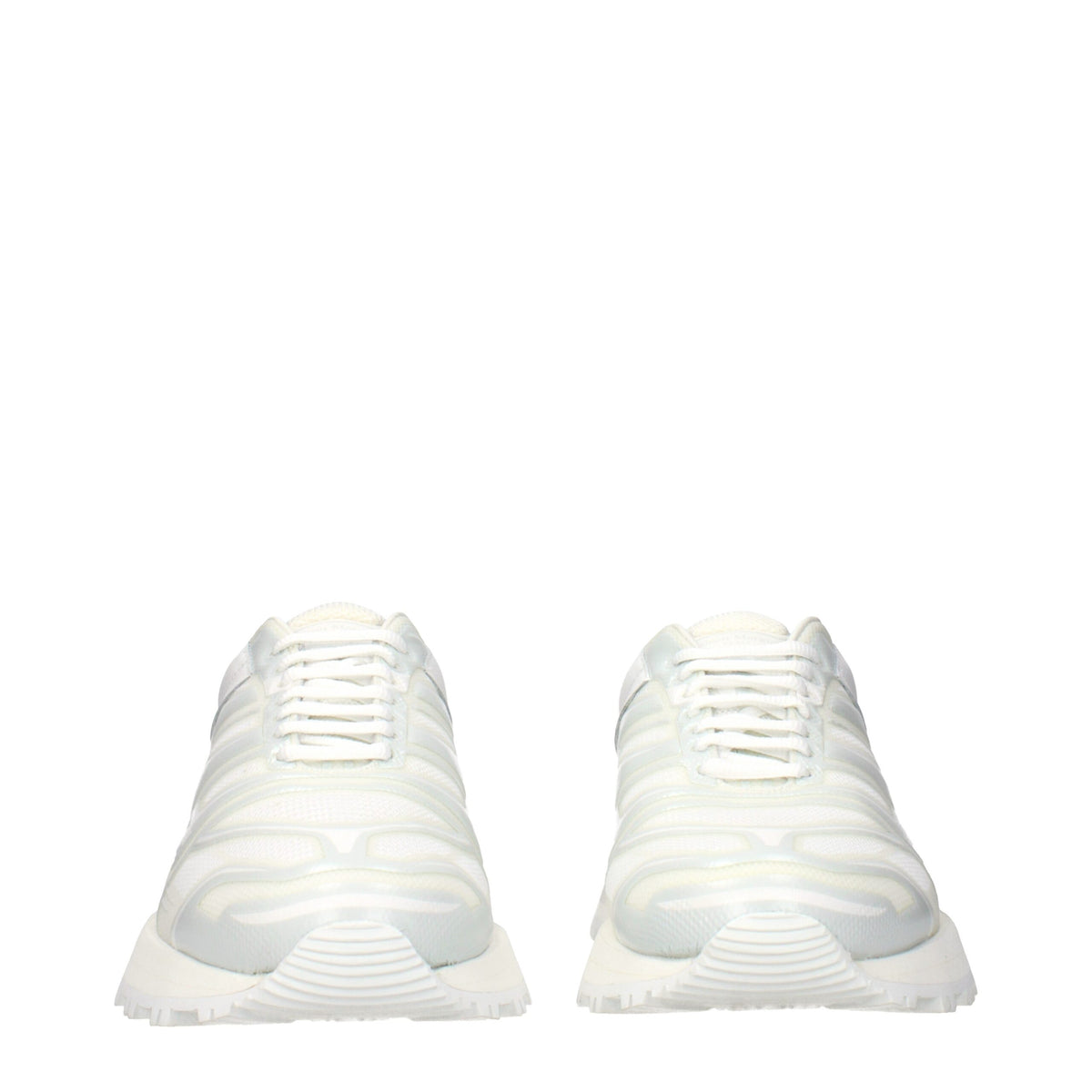 Maison Margiela White Fabric Athletic Sneakers for Men