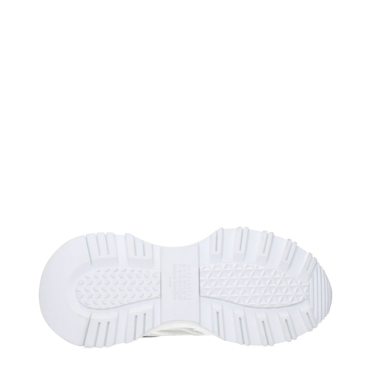 Maison Margiela White Fabric Athletic Sneakers for Men