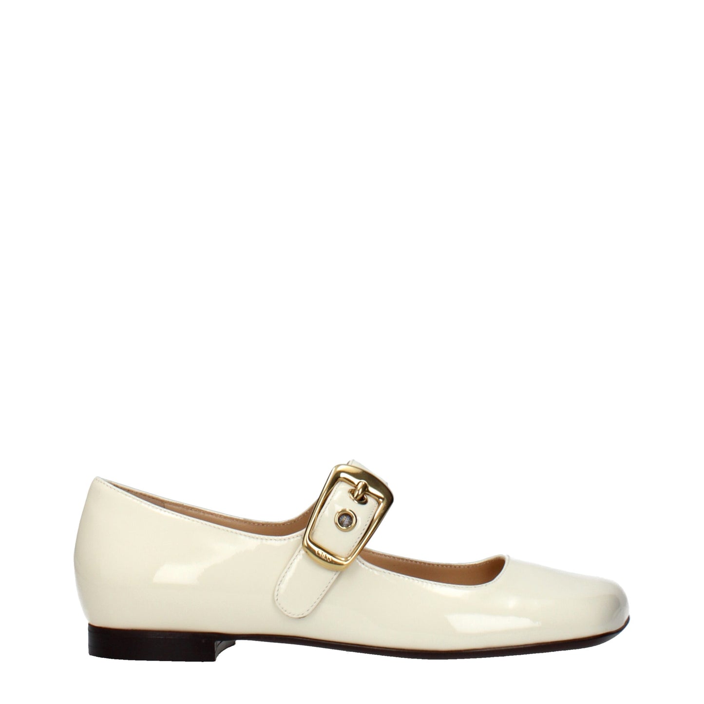 Ballerines en cuir beige Chloé