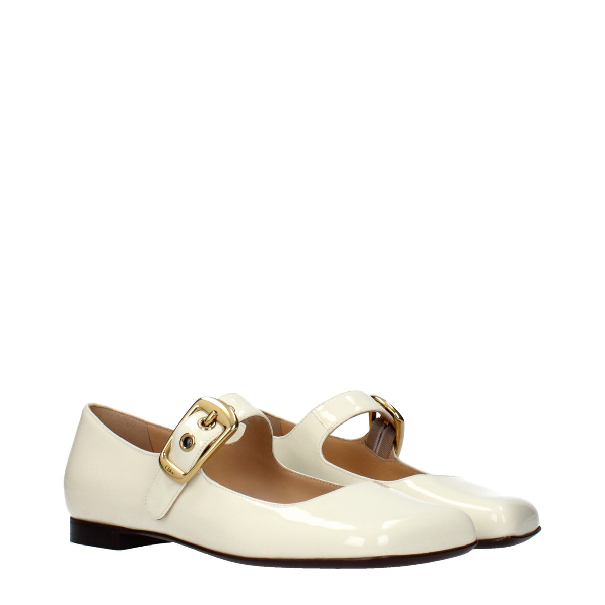Chloé Beige Leather Ballet Flats - Timeless Elegance and Comfort