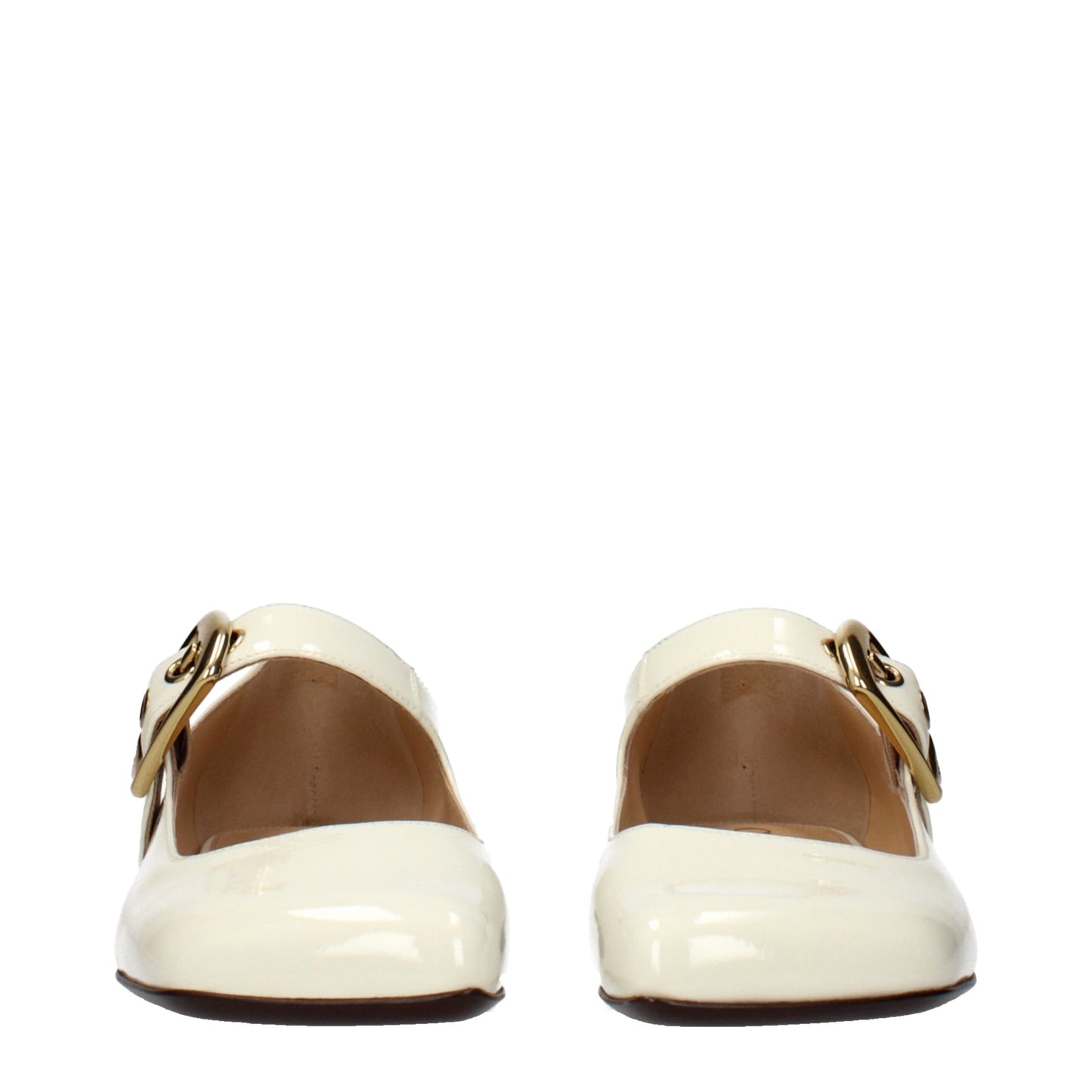 Ballerines en cuir beige Chloé