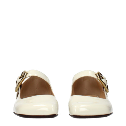 Ballerines en cuir beige Chloé