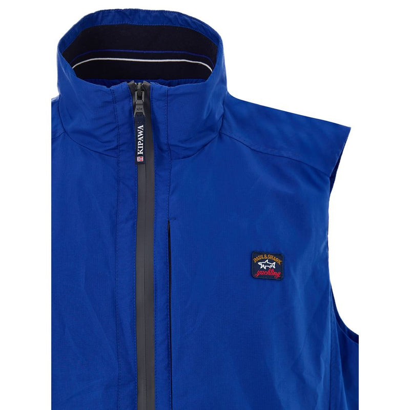 Veste sans manches Paul &amp; Shark bleue en polyester