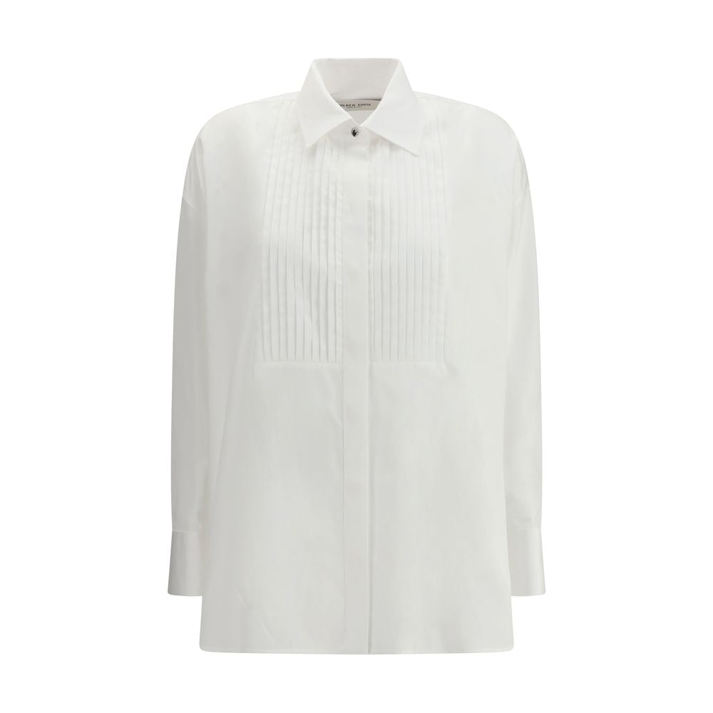 Golden Goose White Cotton Shirt - Oversized Elegance
