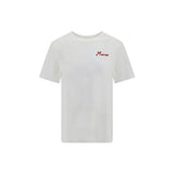 Marni White Cotton T-Shirt - Oversize Fit for Effortless Style