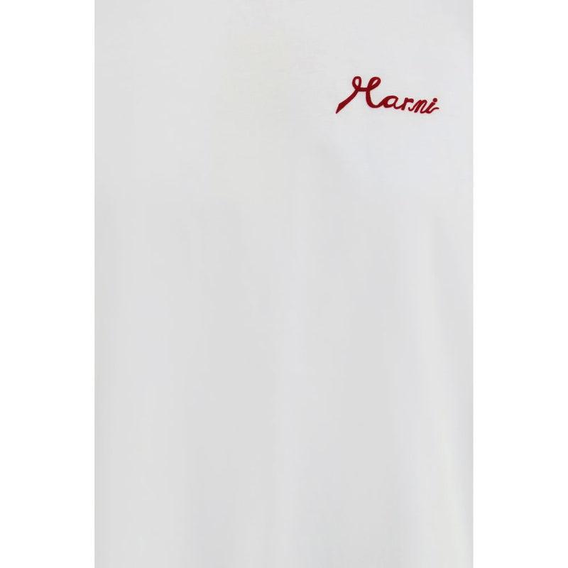 Marni T-Shirt en Coton Blanc - Coupe Oversize