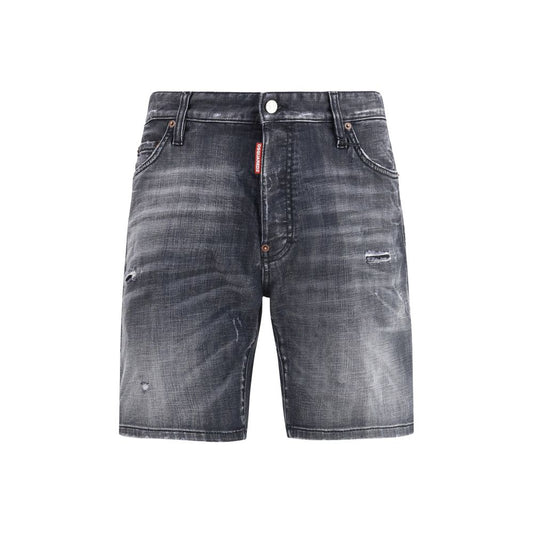 Short bermuda en coton noir Dsquared²