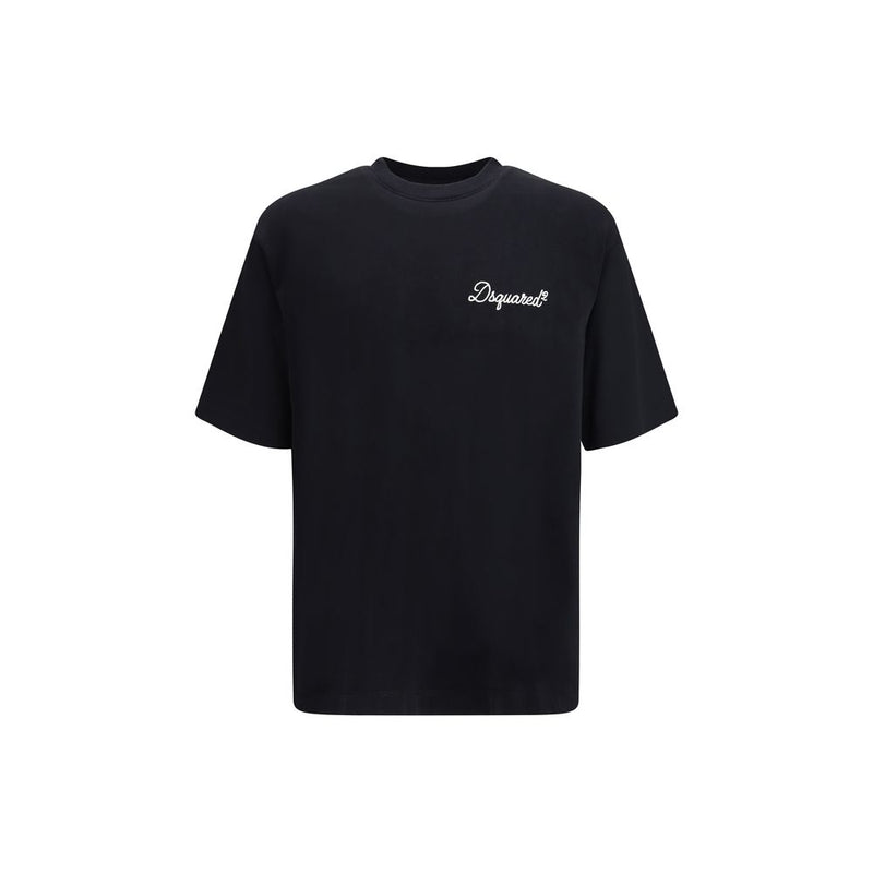 Dsquared² Black Cotton T-Shirt - Oversized Fit