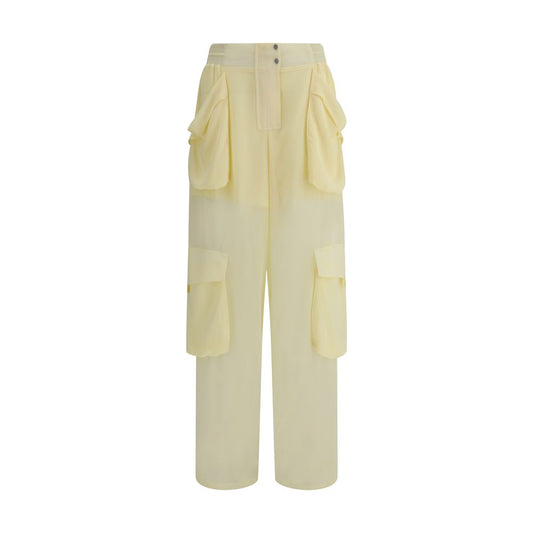Pantalon cargo PINKO jaune en polyester