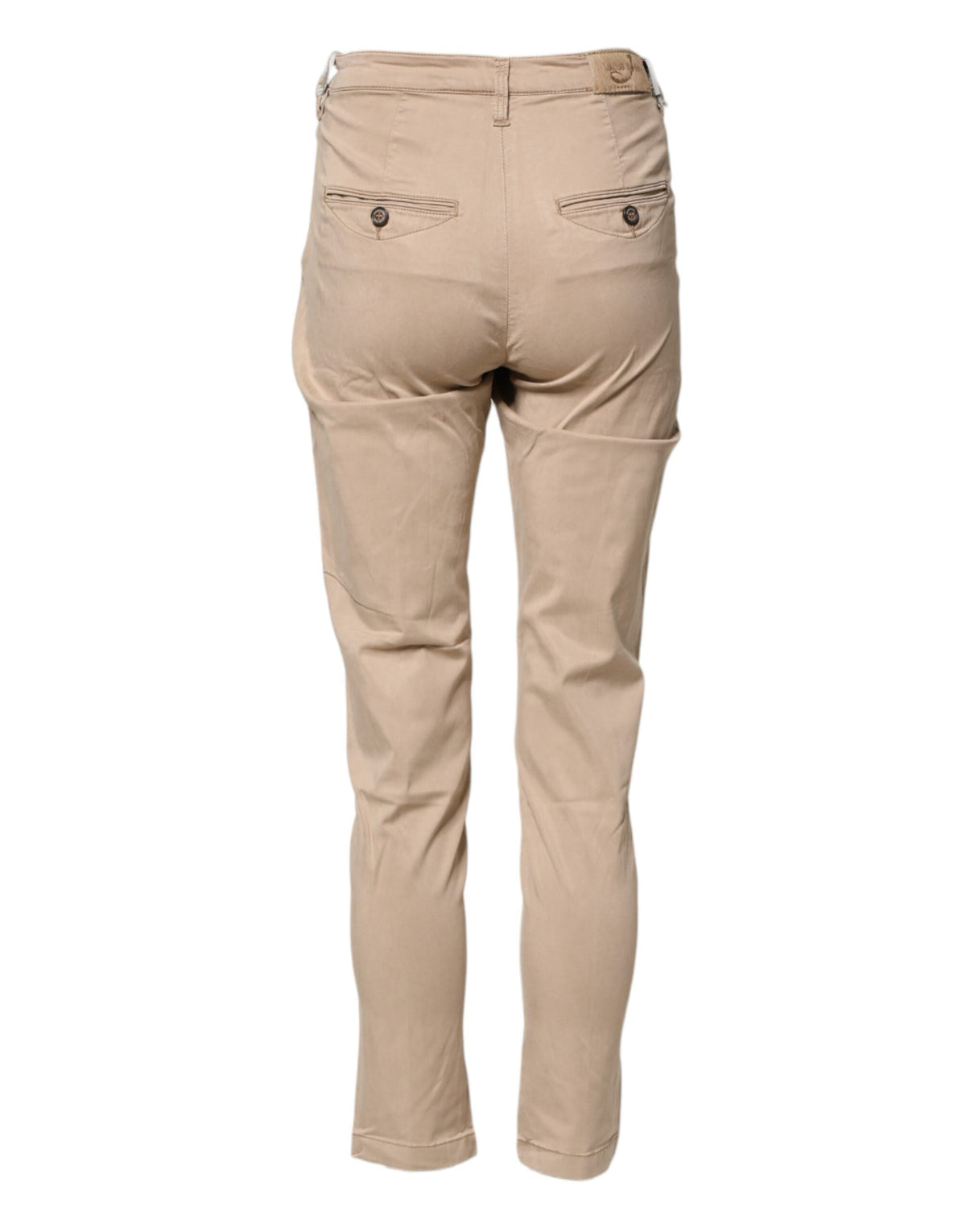 Jacob Cohen Beige Lyocell Skinny High Waist Chino Pants