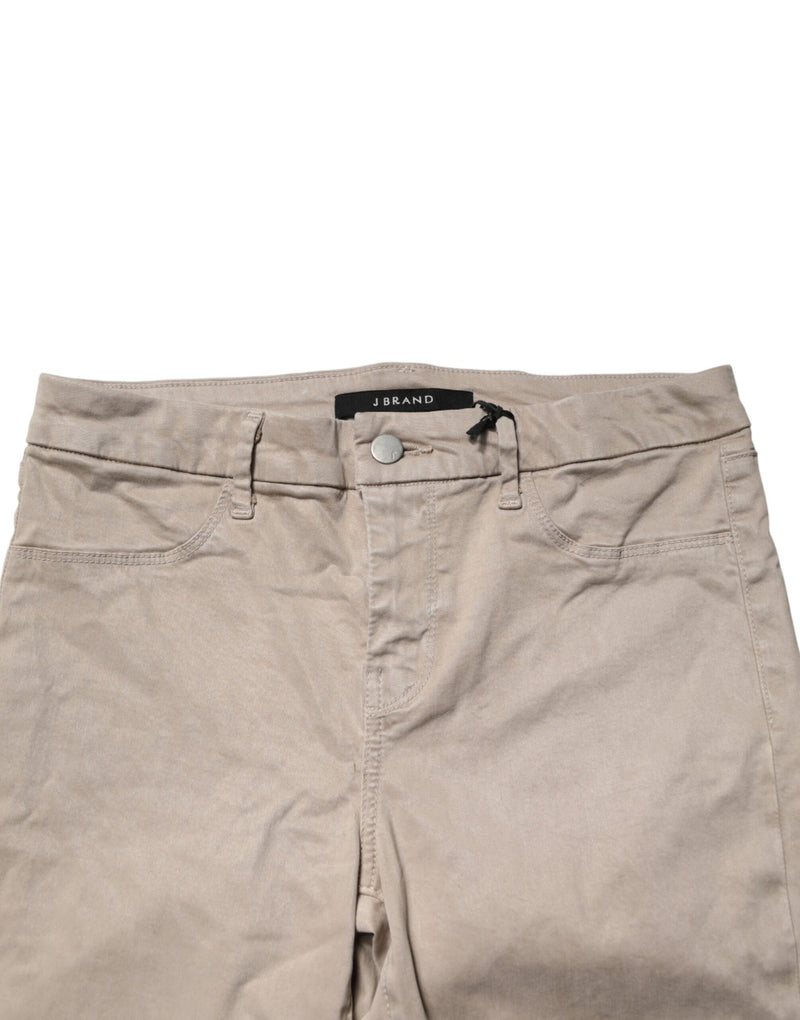 J Brand Beige Skinny Mid Waist Chino Casual Trouser Pants