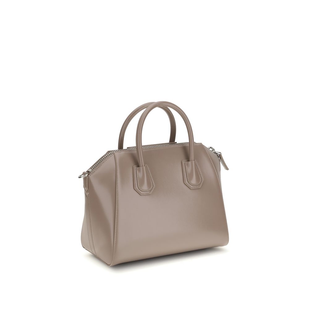 Sac à bandoulière Givenchy Antigona en cuir de veau gris
