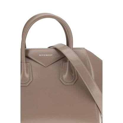 Sac bandoulière Givenchy Bos Taurus en cuir de veau gris