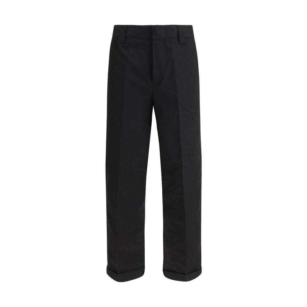 Pantalon Chino en Coton Noir Golden Goose