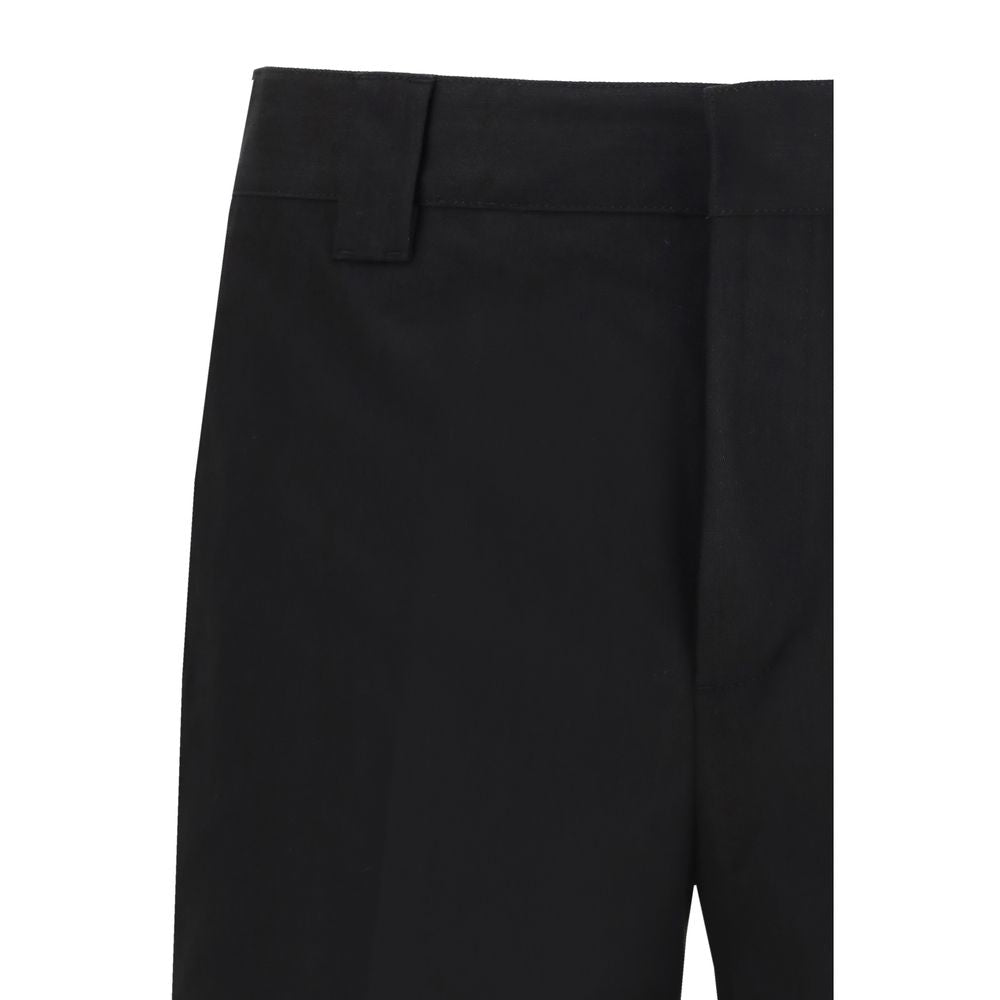 Pantalon Chino en Coton Noir Golden Goose