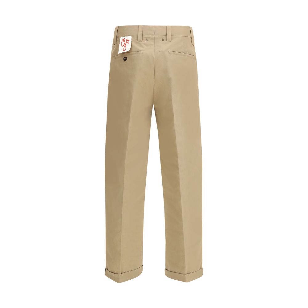 Pantalon Chino Bicolor en Coton Golden Goose