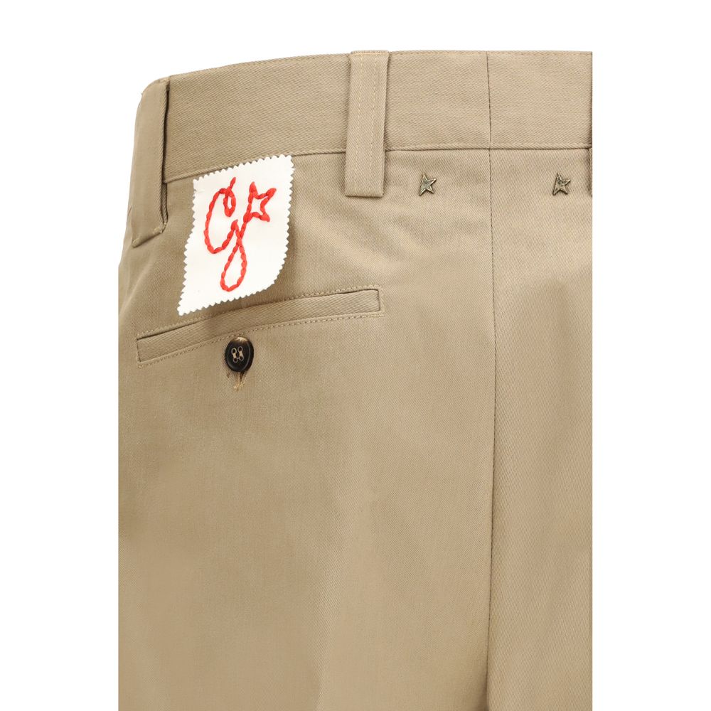 Pantalon Chino Bicolor en Coton Golden Goose