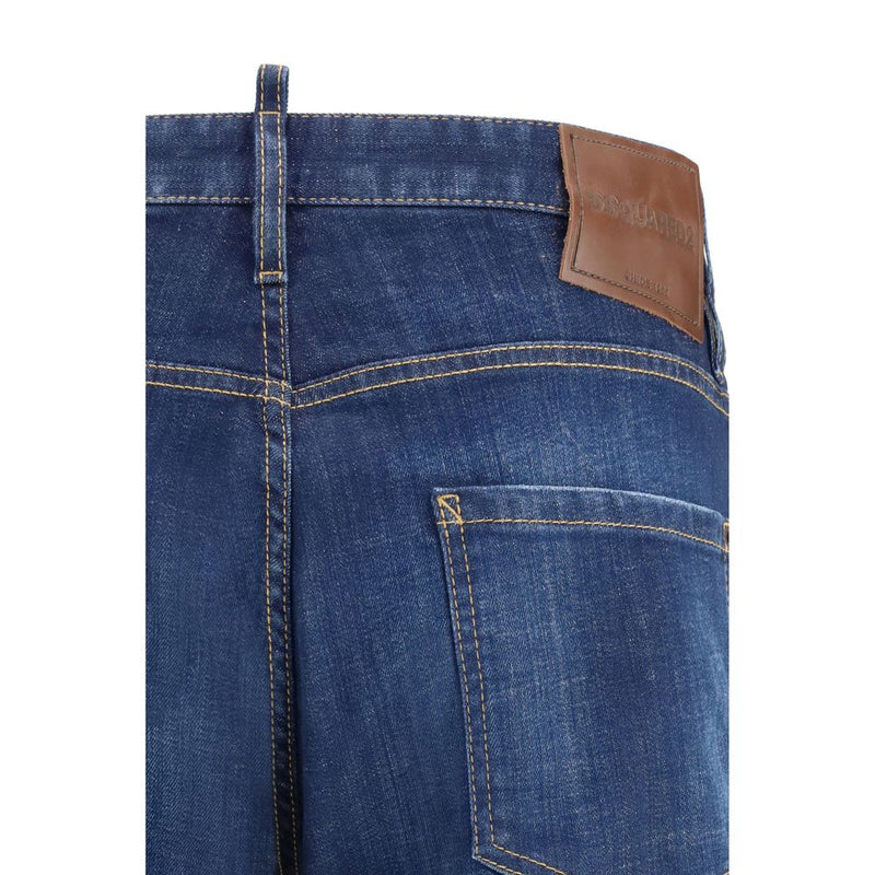 Dsquared² Blauwe Katoenen Slim Fit Jeans