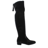 Prada Black Velvet Over The Knee Boots - Luxurious Style