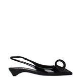 Prada Black Leather Flat Sandals - Luxurious Women's Footwear