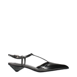Prada Gray Leather Flat Sandals for Women - Stylish Comfort
