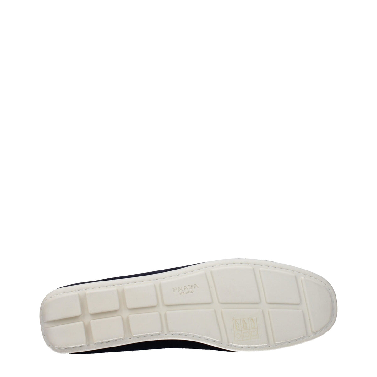 Prada Blue Leather Slip-On Loafers for Women