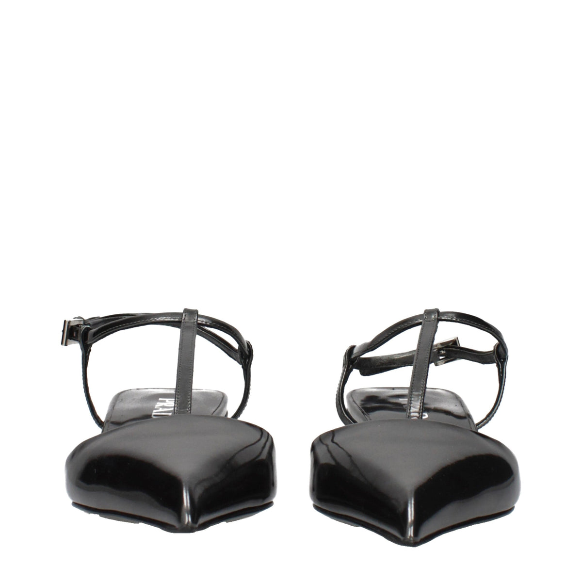 Prada Gray Leather Flat Sandals for Women - Stylish Comfort