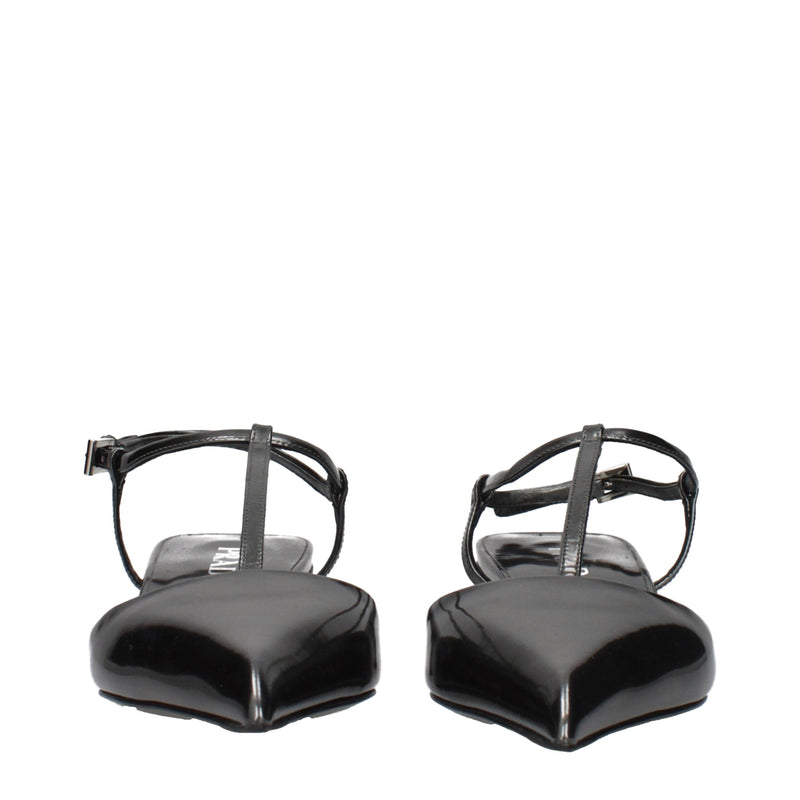 Prada Gray Leather Flat Sandals for Women - Stylish Comfort