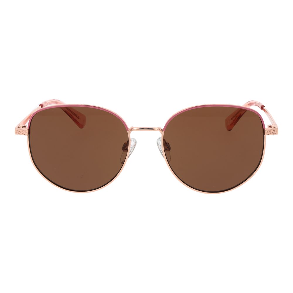 Lunettes de soleil en métal rose doré Ted Baker pour femmes