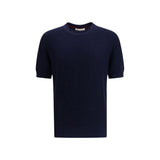 Brunello Cucinelli T-Shirt en Lin Bleu