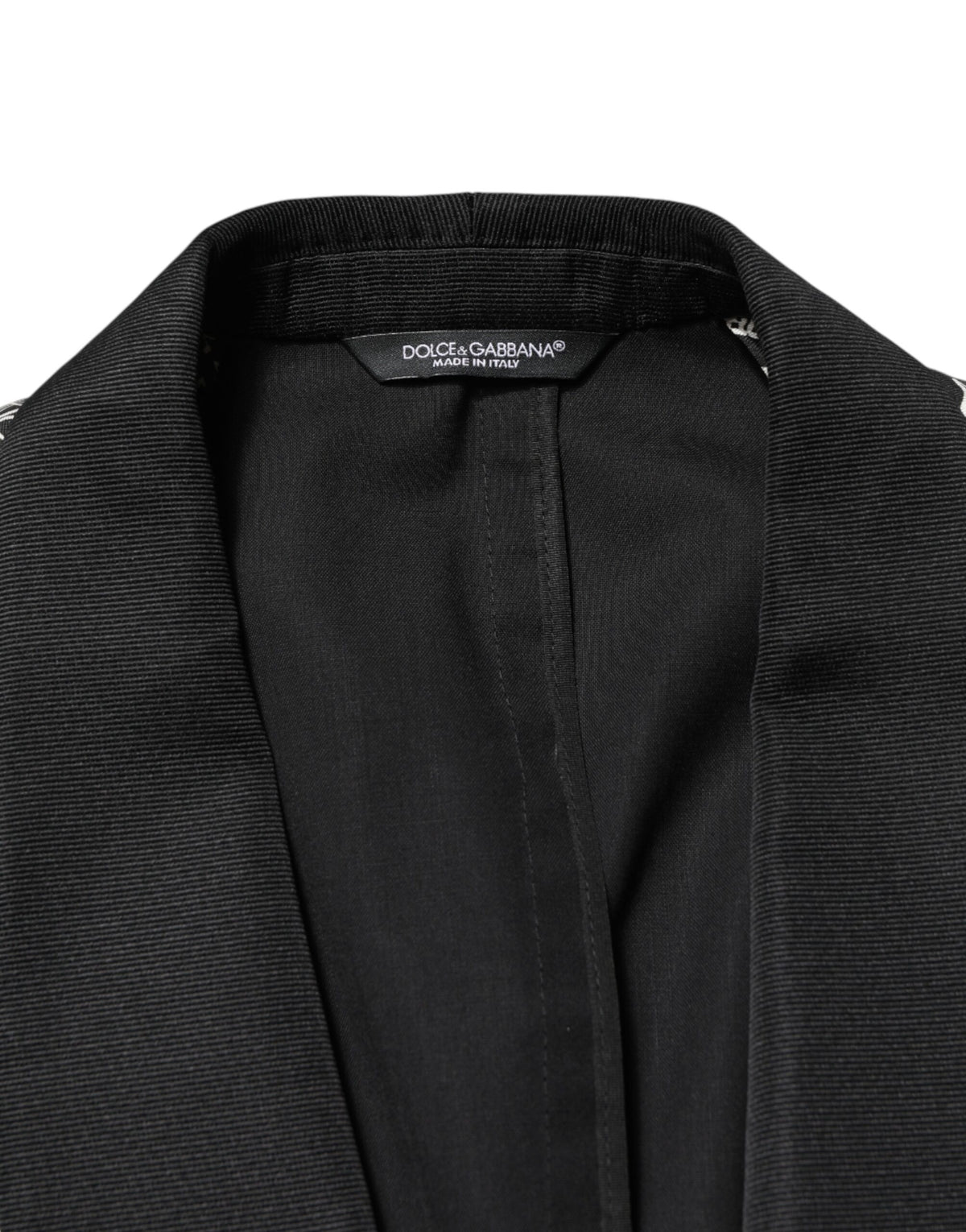 Blazer Dolce &amp; Gabbana Black Jazz Club en soie à simple boutonnage
