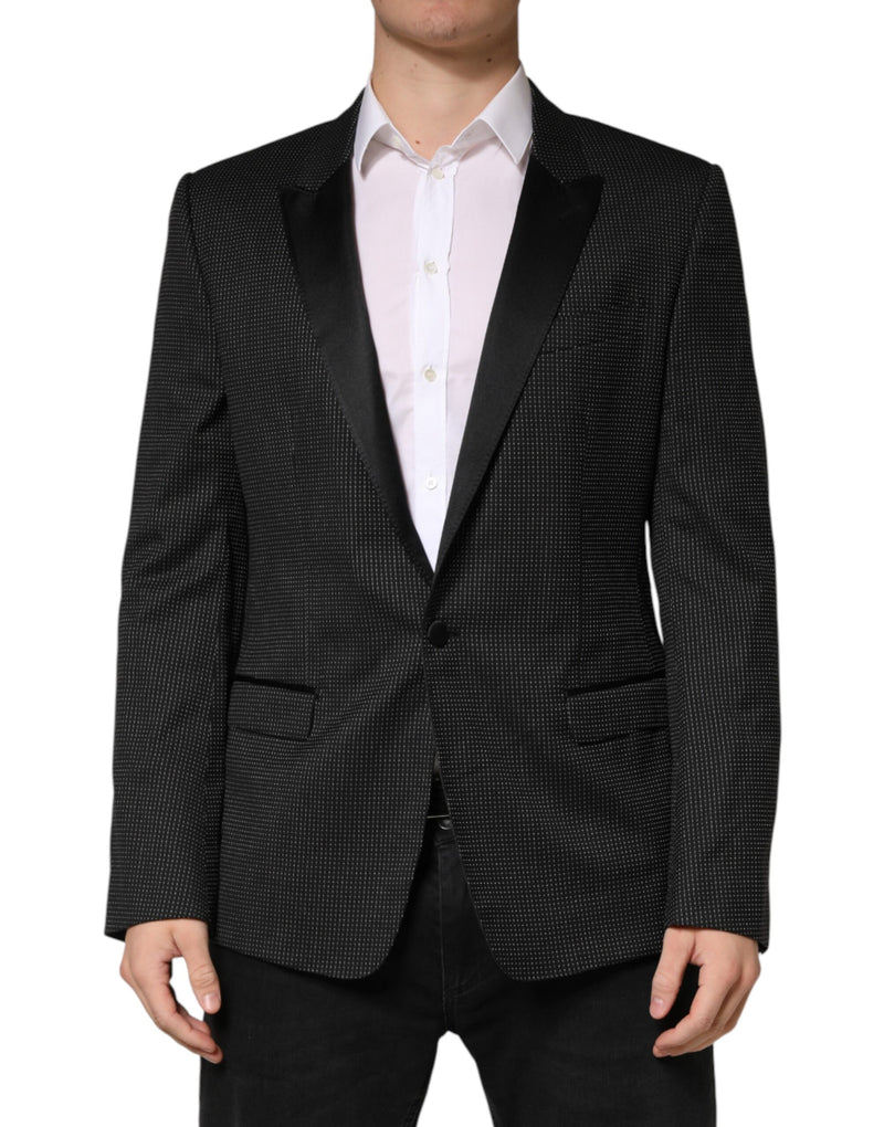 Veste blazer Dolce &amp; Gabbana Black Fantasy à simple boutonnage