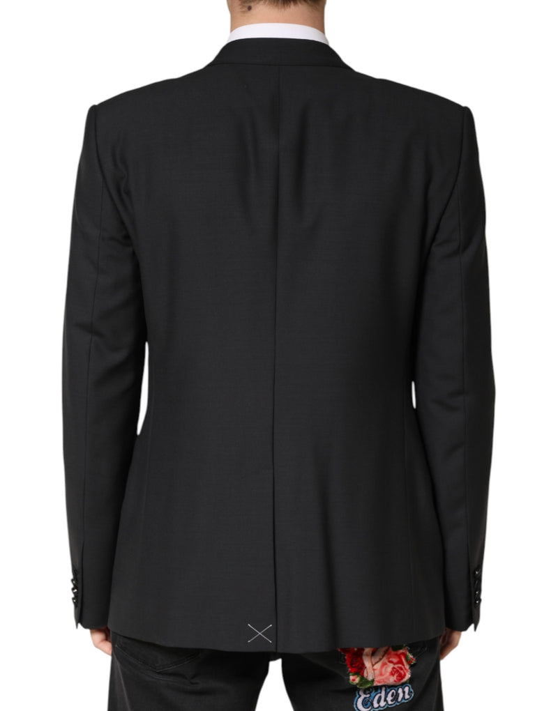 Veste blazer Dolce &amp; Gabbana MARTINI noire à simple boutonnage