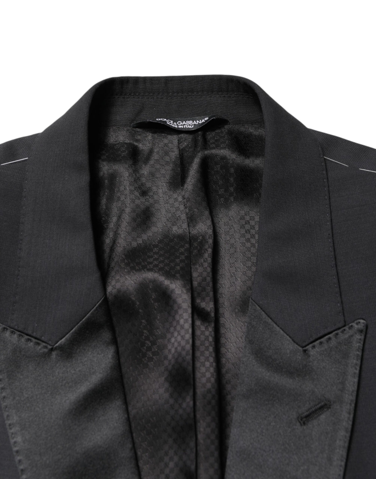 Veste blazer Dolce &amp; Gabbana MARTINI noire à simple boutonnage
