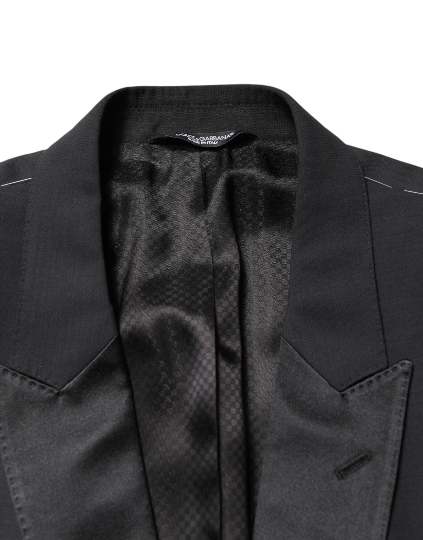Veste blazer Dolce &amp; Gabbana MARTINI noire à simple boutonnage