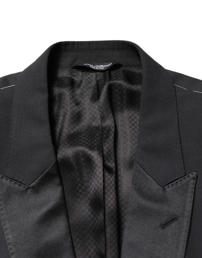 Veste blazer Dolce &amp; Gabbana MARTINI noire à simple boutonnage