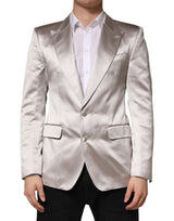 Veste blazer Dolce &amp; Gabbana Silver SICILIA à simple boutonnage