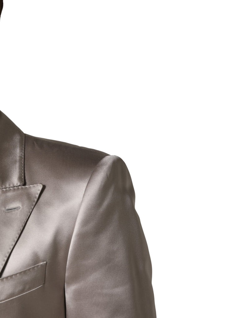 Veste blazer Dolce &amp; Gabbana Silver SICILIA à simple boutonnage