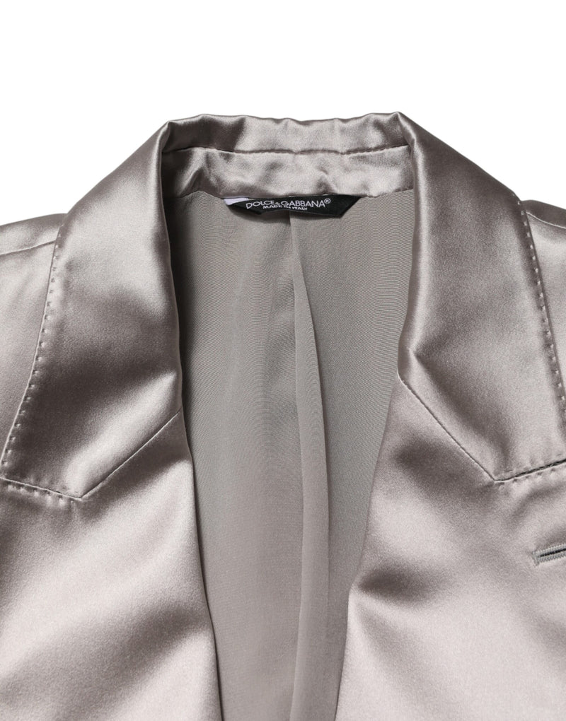 Veste blazer Dolce &amp; Gabbana Silver SICILIA à simple boutonnage