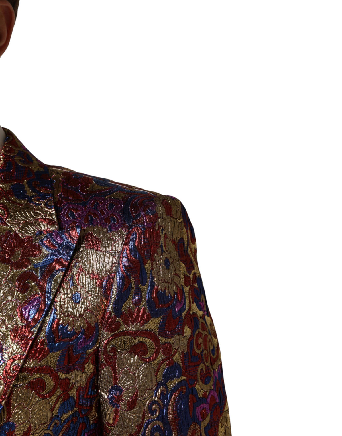 Blazer Dolce & Gabbana en jacquard multicolore à simple boutonnage