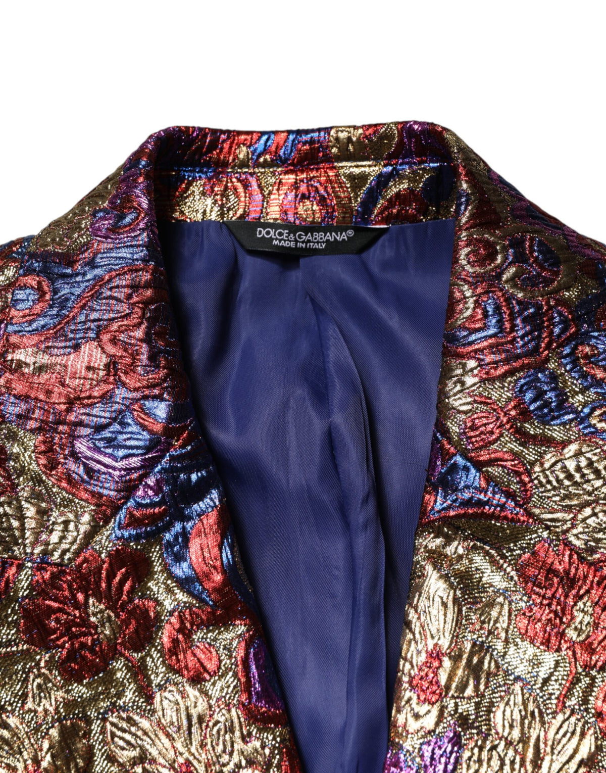 Blazer Dolce & Gabbana en jacquard multicolore à simple boutonnage