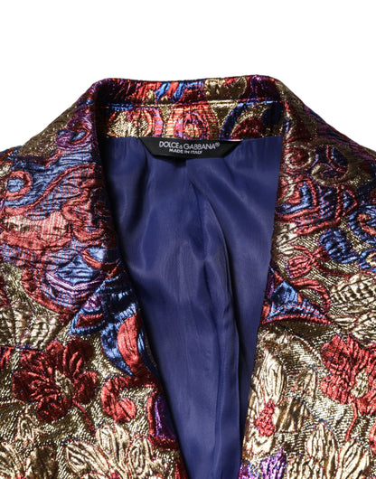 Blazer Dolce &amp; Gabbana multicolore jacquard à simple boutonnage