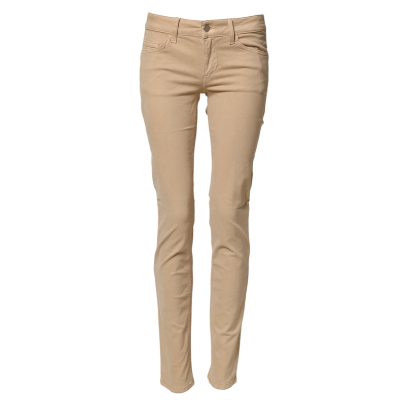 Liu Jo Beige Skinny Low Waist Denim Jeans for Women