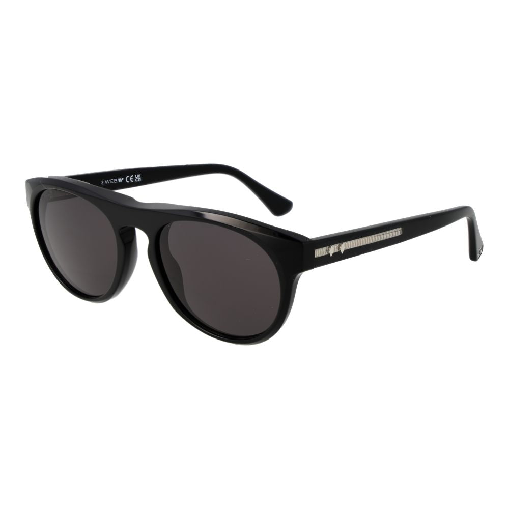 Lunettes de soleil en acétate noires Web