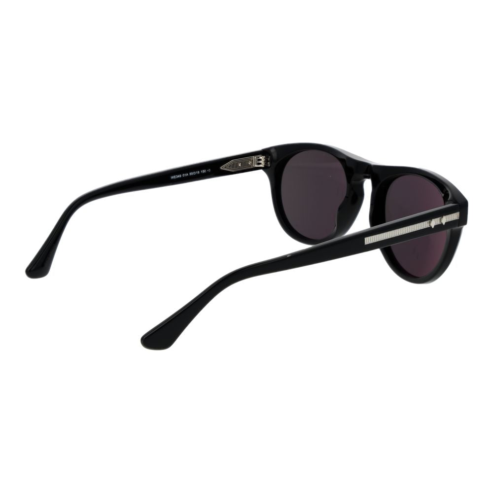 Lunettes de soleil en acétate noires Web