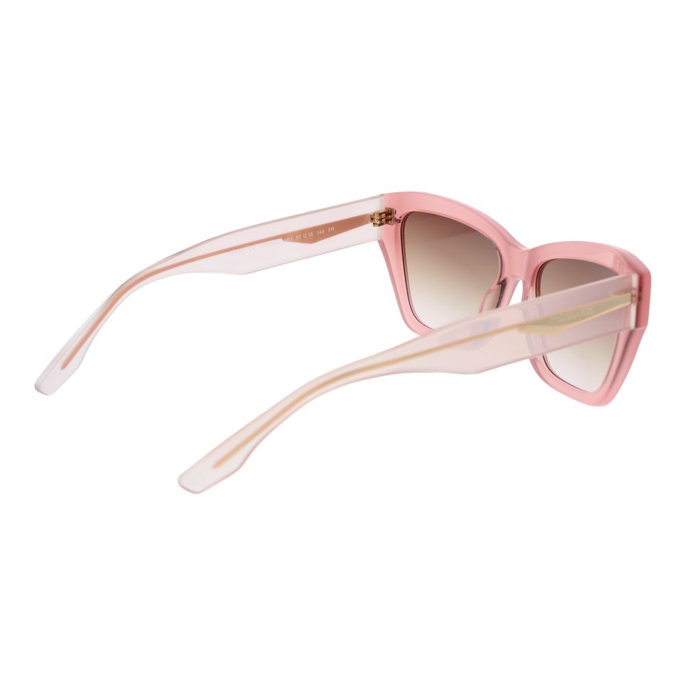 Trussardi Pink Acetate Cat Eye Sunglasses for Women