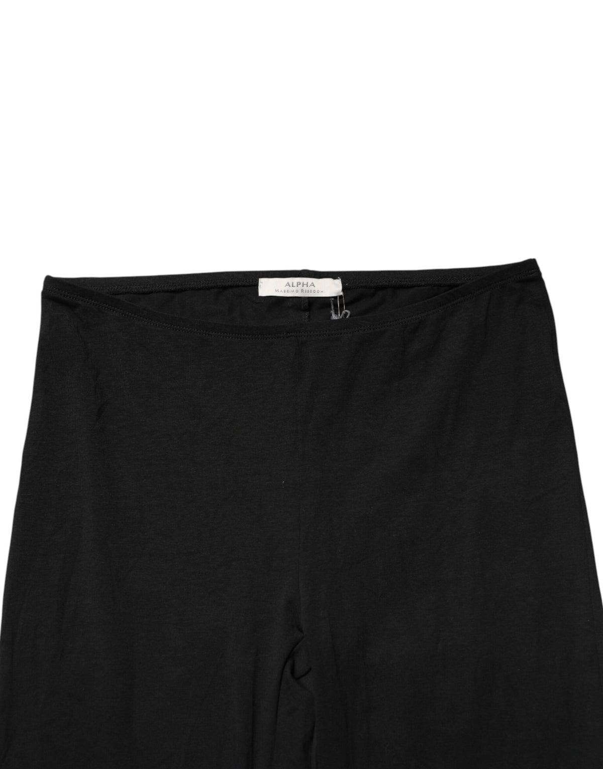 Alpha Massimo Rebecchi Black Skinny Mid Waist Cropped Pants