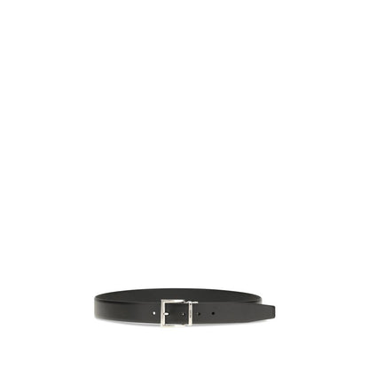 Ceinture Prada Bos Taurus Regular en cuir de veau noir